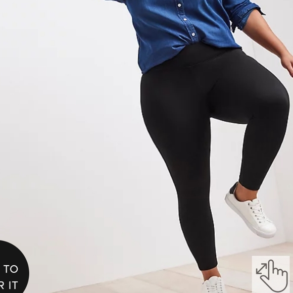 TORRID Luxe Ponte Black Stretch Pants Size 1 - Picture 1 of 5